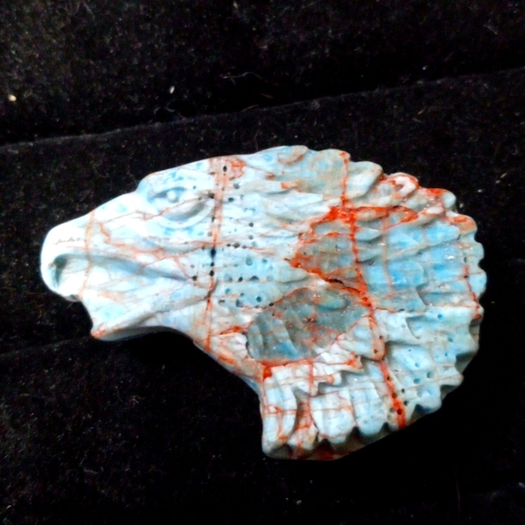 Gemstone healing stone carved eagle - Picture 1 of 2